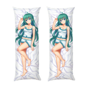 Аніме Дівчина з довгими зеленим волоссям Anime Girl with long green hair