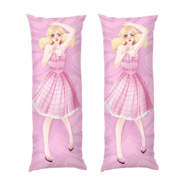 barbi-na-rozhevomu-foni.-marhot-robbi.-anime.-art.-barbie-on-the-pink-background.-margot-robbie.-anime.-art