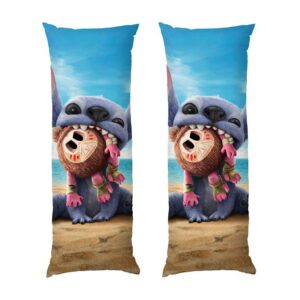 Дакимакура «Пляжный Стич: Лило и Стич (Beach Stitch Lilo and Stitch)»