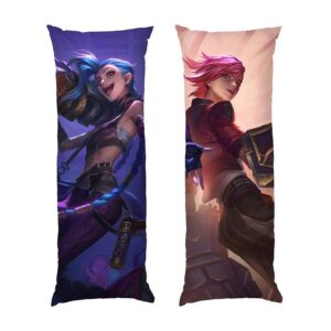 Дакимакура «Вайлет и Джинкс: Храбрые сестры Аркейн (Violet and Jinx: Brave Sisters Arcane)»