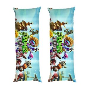 Дакимакура «Яркая вечеринка: Растения против зомби (Bright party Plants vs Zombies)»