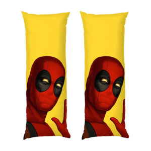 Дедпул на жовтому фоні Deadpool on the yellow background