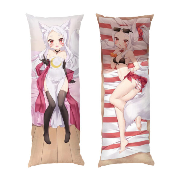 lysychka-na-pliazhi.-anime.-podushka.-fox-girl-in-a-beach.-anime.-pillow