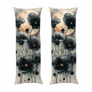 Луна Черные маки Black poppies Moon