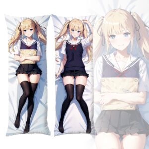 Подушка-обнимашка «дакимакура» из аниме «Saenai Heroine no Sodatekata» — Эрири, Спенсер и Савамура