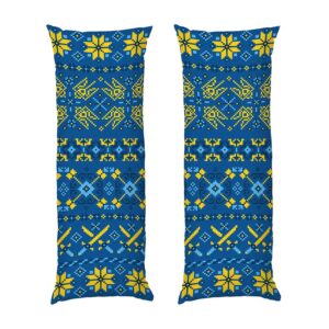 Вишиванка з гербом України Синьо жовта