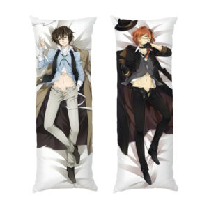 Дазай та Чуя. Великі з бродячих псів. Дакімакура. Dazai and Chuya. Bungo Stray Dogs. Dakimakura