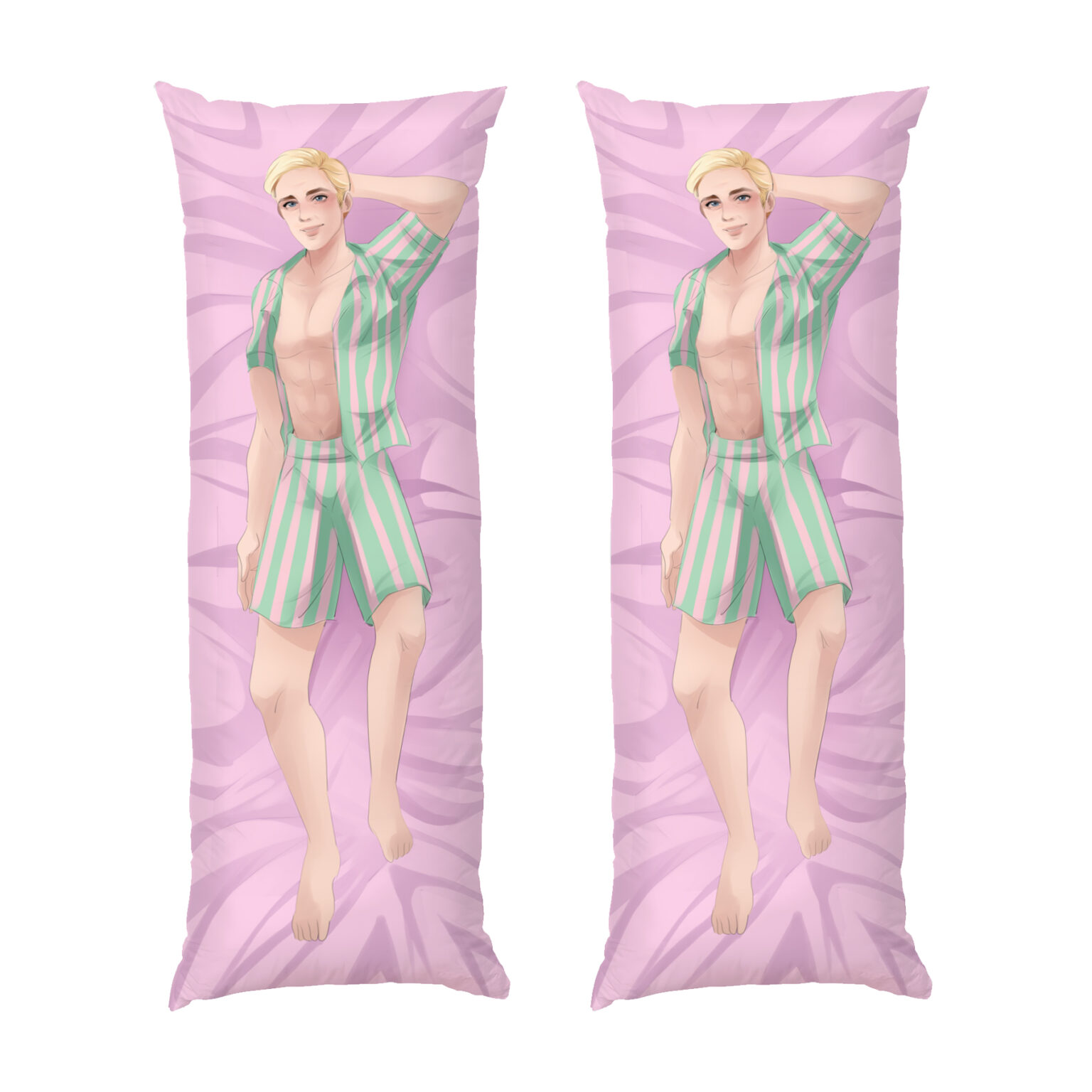 Подушка дакимакура Кен на розовом фоне. Райан Гослинг. Аниме. Ст. Кен ...